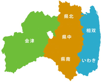 福島県の地図
